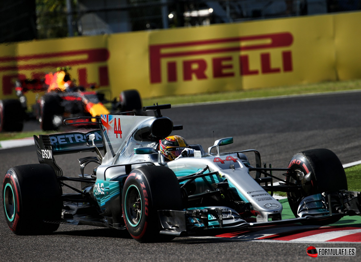 Hamilton y Verstappen. GP de Japón 2017