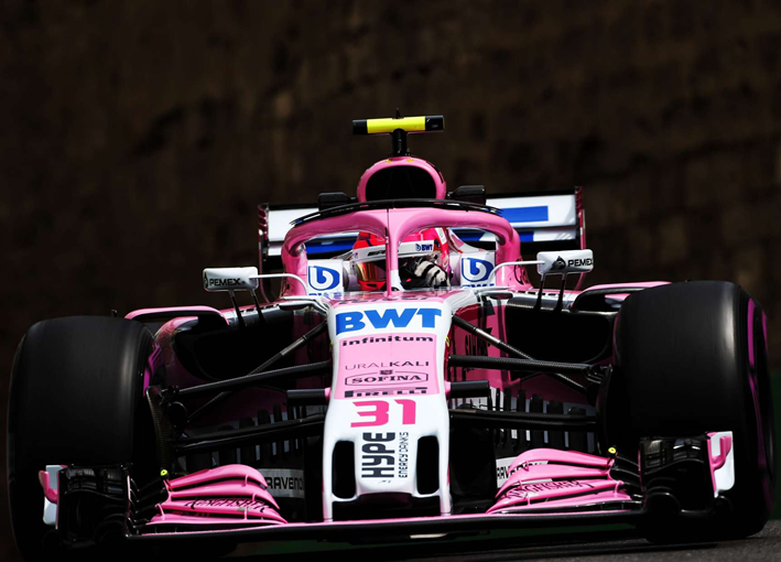 Ocon. Calificación GP Azerbaiyán 2018