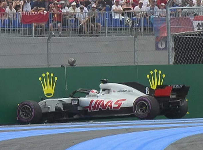 Grosjean. Calificación GP Francia 2018