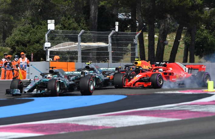 Incidente Salida. GP de Francia 2018