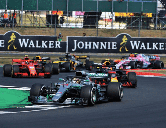 Relance tras Safety Car. GP Gran Bretaña 2018