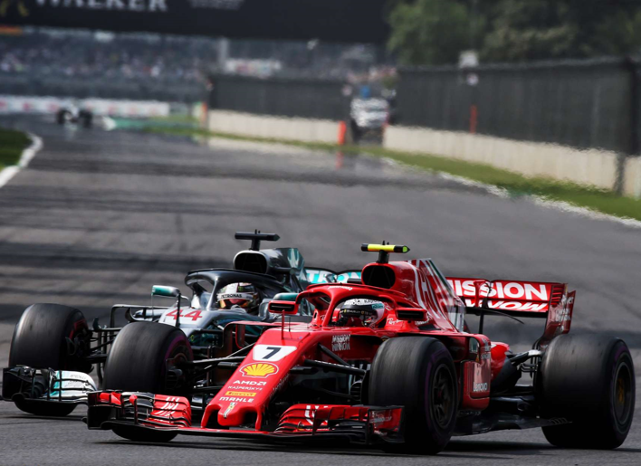 Raikkonen y Hamilton. GP México 2018