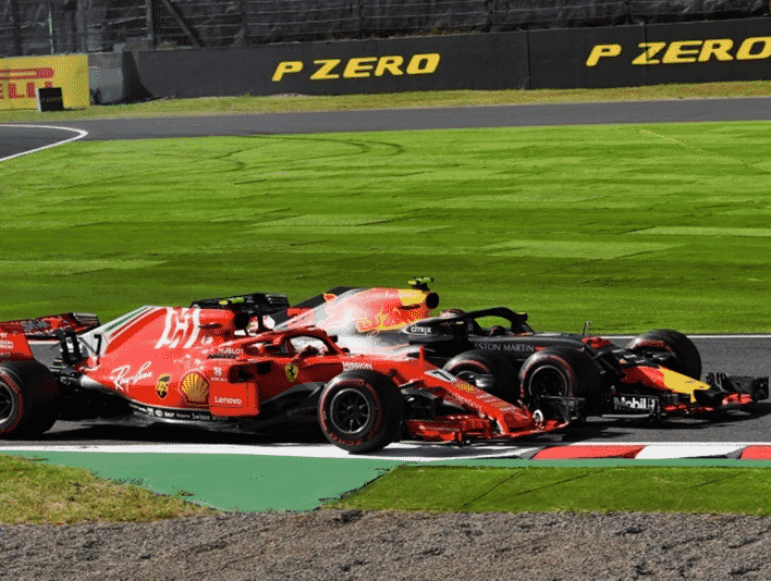 Verstappen y Raikkonen. GP Japón 2018