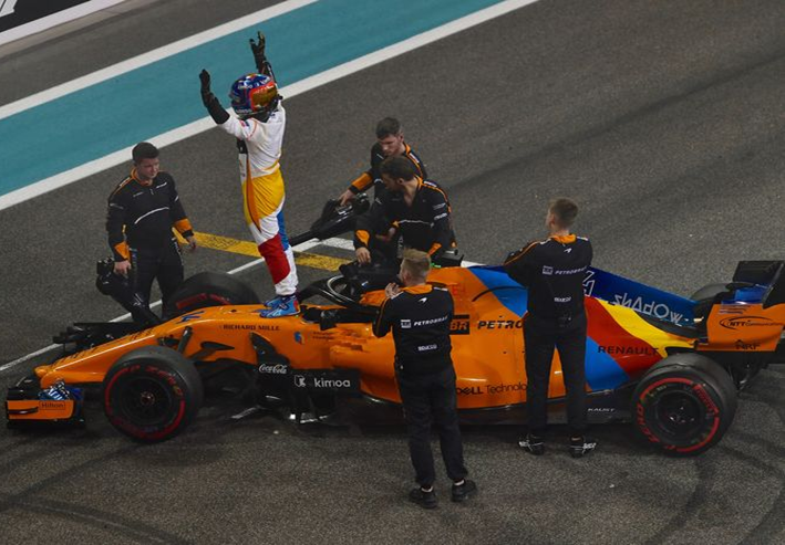 Alonso. GP Abu Dabi 2018