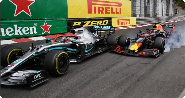 Hamilton y Verstappen. GP Mónaco 2019