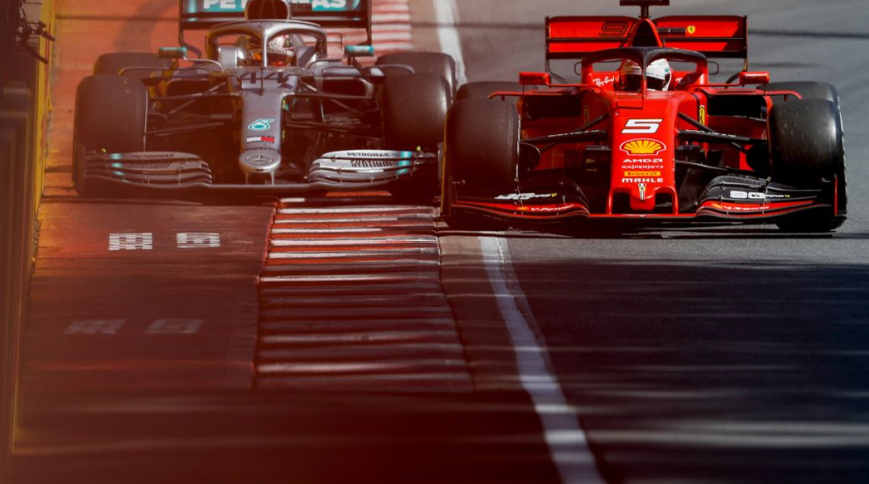 Vettel y Hamilton. GP Canadá 2019