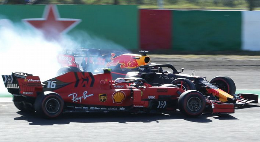 Leclerc y Verstappen. GP Japón 2019