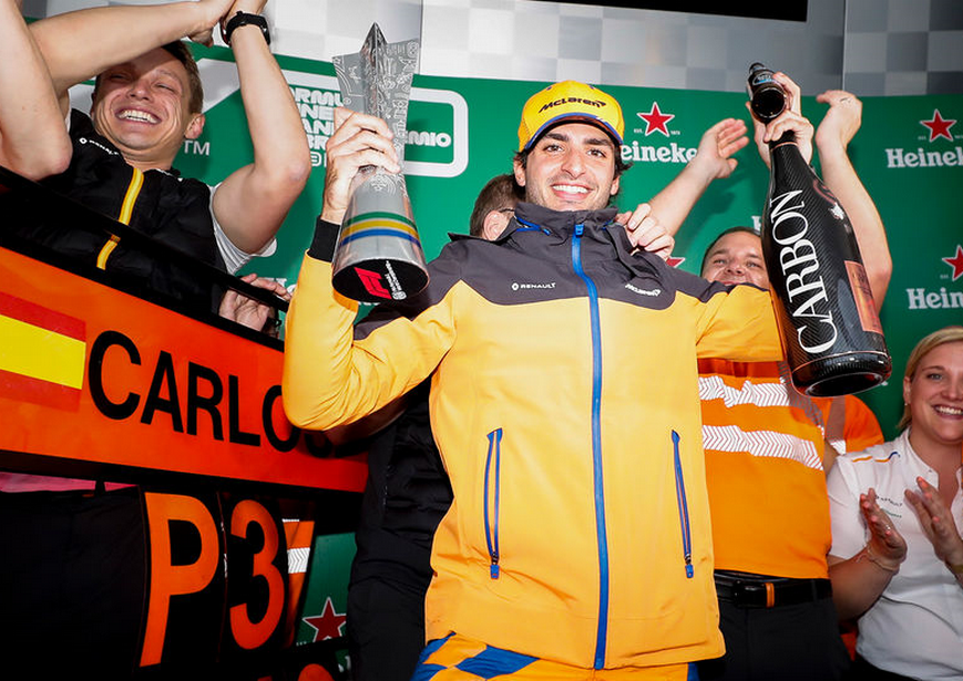 Sainz finaliza 3º. GP Brasil 2019