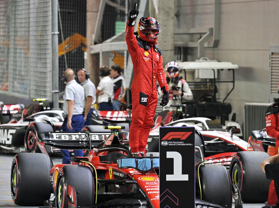 Sainz consigue la Pole. Calificación GP Singapur 2023