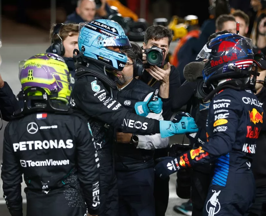 Russell logra la victoria y Verstappen el Mundial. GP de Las Vegas 2024